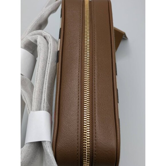 Burberry Vintage Check Large Camera Shoulder Bag Earth 8084495 - Picture 5 of 14